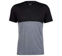 Stoic - MerinoChill MMXX. Göteborg Colorblock Tee - Merino shirt size 4XL, grey/black