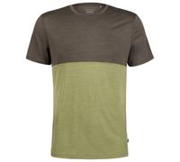 Stoic - MerinoChill MMXX. Göteborg Colorblock Tee - Merino shirt size L, olive