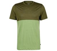 Stoic - MerinoChill MMXX. Göteborg Colorblock Tee - Merino shirt size S, green/olive