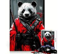Stoic Panda Warrior 1000 Piece Jigsaw Puzzle for Teenagers Brain Challenge Toy Relax Time Precise Cut Art Display 38x26cm