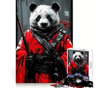 Stoic Panda Warrior 1000 Pieces Jigsaw Puzzles for Teenagers Boost Memory Stress Release Premium Cut Cherished Gift 38x52cm