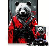 Stoic Panda Warrior Jigsaw Puzzles for Adults 1000 Piece Enhance Recall Leisure Time Exact Edge Festival Gift 50x75cm