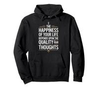 Stoic Philosoper Quote Motivational Stoicism Happiness Pullover Hoodie