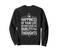 Stoic Philosoper Quote Motivational Stoicism Happiness Sweatshirt