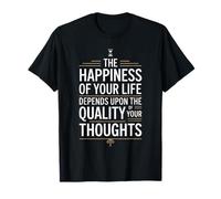 Stoic Philosoper Quote Motivational Stoicism Happiness T-Shirt