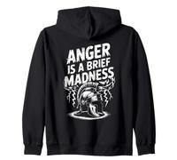 Stoic Philosoper Quote Motivational Stoicism Seneca Design Zip Hoodie