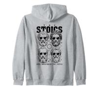 Stoic Philosopers Quote Philosophy Motivational Stoicism Zip Hoodie