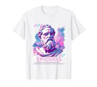 Stoic Philosopher Epicurus Retro Y2K Aesthetic Stoicism T-Shirt