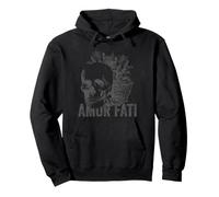 Stoic Philosophy Gray Hellenistic Stoicism Amor Fati Pullover Hoodie