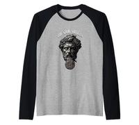 Stoic Philosophy - Marcus Aurelius The Stoic Virtues Raglan Baseball Tee