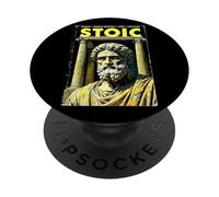 Stoic Philosophy Vintage Book Cover Stoicism Philosopher PopSockets Adhesive PopGrip