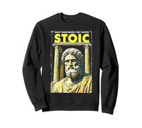 Stoic Philosophy Vintage Book Cover Stoicism Philosopher Sweatshirt