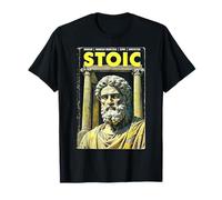 Stoic Philosophy Vintage Book Cover Stoicism Philosopher T-Shirt