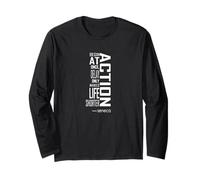 Stoic Seneca Reminder: Action, Begin at Once, Life is Short Long Sleeve T-Shirt