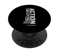 Stoic Seneca Reminder: Action, Begin at Once, Life Is Short PopSockets Adhesive PopGrip