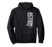 Stoic Seneca Reminder: Action, Begin at Once, Life Is Short Pullover Hoodie