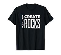 Stoic Storms Create Rocks Resilience Motivational Momentum T-Shirt