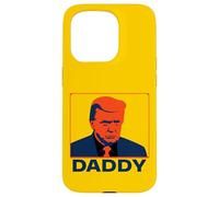 Stoic Trump Pop Art Portrait with “Daddy” Caption Case for iPhone 15 Pro