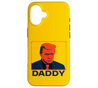 Stoic Trump Pop Art Portrait with “Daddy” Caption Case for iPhone 16