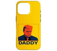 Stoic Trump Pop Art Portrait with “Daddy” Caption Case for iPhone 16 Pro