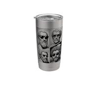 Stoic Virtues Wisdom Temperance Justice Courage Comic Stainless Steel Insulated Tumbler