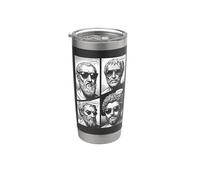 Stoic Virtues Wisdom Temperance Justice Courage Comic Stainless Steel Insulated Tumbler