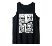 Stoic Virtues Wisdom Temperance Justice Courage Comic Tank Top