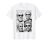 Stoic Virtues Wisdom Temperance Justice Courage Comic Value Graphic T-Shirt