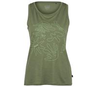 Stoic - Women's Merino155 LaholmSt. Print Tank Flowers - Merino shirt size XXL, olive