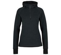 Stoic - Women's MerinoFleece260 FlenSt. Half Zip with Hood - Merino hoodie size M, black