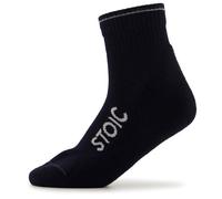 Stoic - Wool Silk Hiking Quarter Socks - Merino socks size 36-38, black