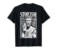 Stoicism Funny Philosophy Marcus Aurelius Vintage Stoic Ad Value Graphic T-Shirt