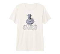 Stoicism - Life is Short - Marcus Aurelius Stoic Philosophy Premium T-Shirt