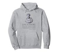 Stoicism - Life Is Short - Marcus Aurelius Stoic Philosophy Pullover Hoodie
