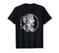 Stoicism Marcus Aurelius Ancient Roman Coin Stoic Gift T-Shirt