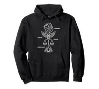 Stoicism Motivation Courage Wisdom Justice And Temperance Pullover Hoodie