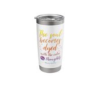 Stoicism Quote Marcus Aurelius - Positive Thoughts Shape You Stainless Steel Insulated Tumbler
