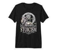 Stoicism Wisdom Discipline Control Stoic Philosophy Premium T-Shirt