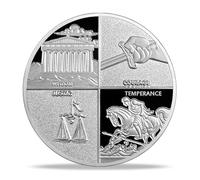 Stoics Virtues Challenge Coin | Stoics Philosophy Medallion | Honor The Four Stoics Principles | Appreciation Gifts for Philosophers, Thinkers, and Wisdom Seekers