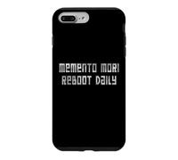StoicTech Pixel Art Memento Mori Saying Case for iPhone 7 Plus/8 Plus