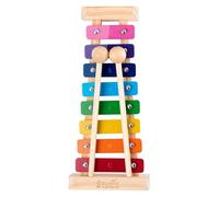 Stoie'sRainbow Xylophone for Kids and Toddlers 3-5, Tuned C-Key Wooden 8 Notes Xylophone with Mallets and Music Song book, Montessori Toy