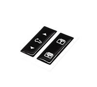 STOIFFFHH Car Interior Decoration Compatible With Range For Rover Sport For Velar Sunroof Button Repair Sticker Kit Overhead Console Roof Button Cover Trim(Sunroof Type B)