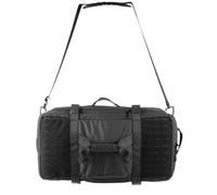 STOIRM 50L Tactical Duffel Bag, 1000D Nylon EDC Holdall Pack with Full Clamshell Opening, MOLLE Compatible Modular, RFID Pocket, Waterproof Zip, Detachable Shoulder Strap (Black)