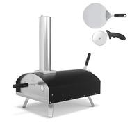 Stoke 13-Inch Wood Pizza Oven With Gas Burner, Peel, Rain Cover, and Cutter Included for Backyard, Camping, or Tailgating