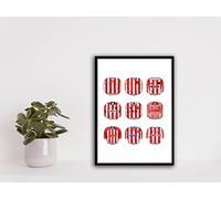Stoke City Classic Football Kits A4 Print Poster Wall Art Picture (7 x 5 Black Frame)