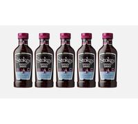 STOKES- 5 x Real Brown Sauce in Squeezy Bottle 505g