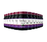 Stokes | Blackcurrant Extra Jam 340g | 12 x 340g | Features blackcurrant Extra Jam 340g With over 50% fruit, this jam is laden with real blackcurrants making it full of fresh.