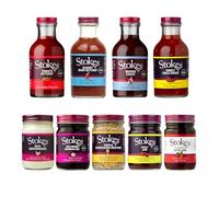 Stokes Food Lovers Taster Bundle | 9 Gourmet Sauces, Condiments & Relishes | Includes Tomato Ketchup, Brown Sauce, Sweet Chilli, Chilli Jam, Mayonnaise, Mustard, Red Onion Marmalade & Jam