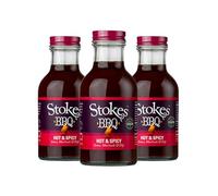 Stokes Sauces - Hot & Spicy BBQ Sauce 315g (Pack of 3)