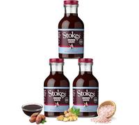 Stokes Real Brown Sauce 3PK, Rich & Spicy Brown Sauce, Perfect For Bacon Sandwiches, Award Winning Brown Sauce, Sweet & Tangy Sauce, Beautifully Balanced Flavour, 320g Glass Bottle